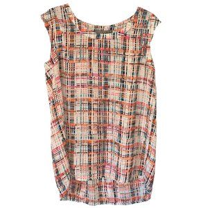 Valerie Stevens Multi-Colored Sleeveless Blouse (Size: S)